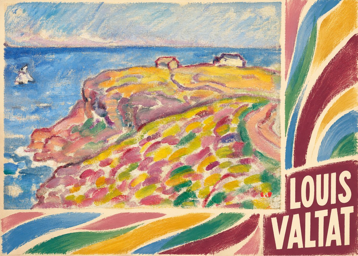 Louis Valtat Coastal Landscape with Bather No6 - Póster