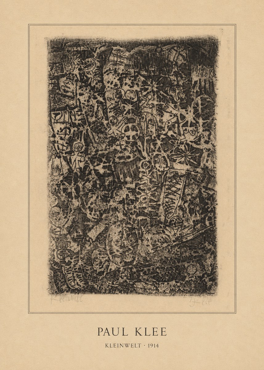 Paul Klee Kleinwelt No4 - Póster