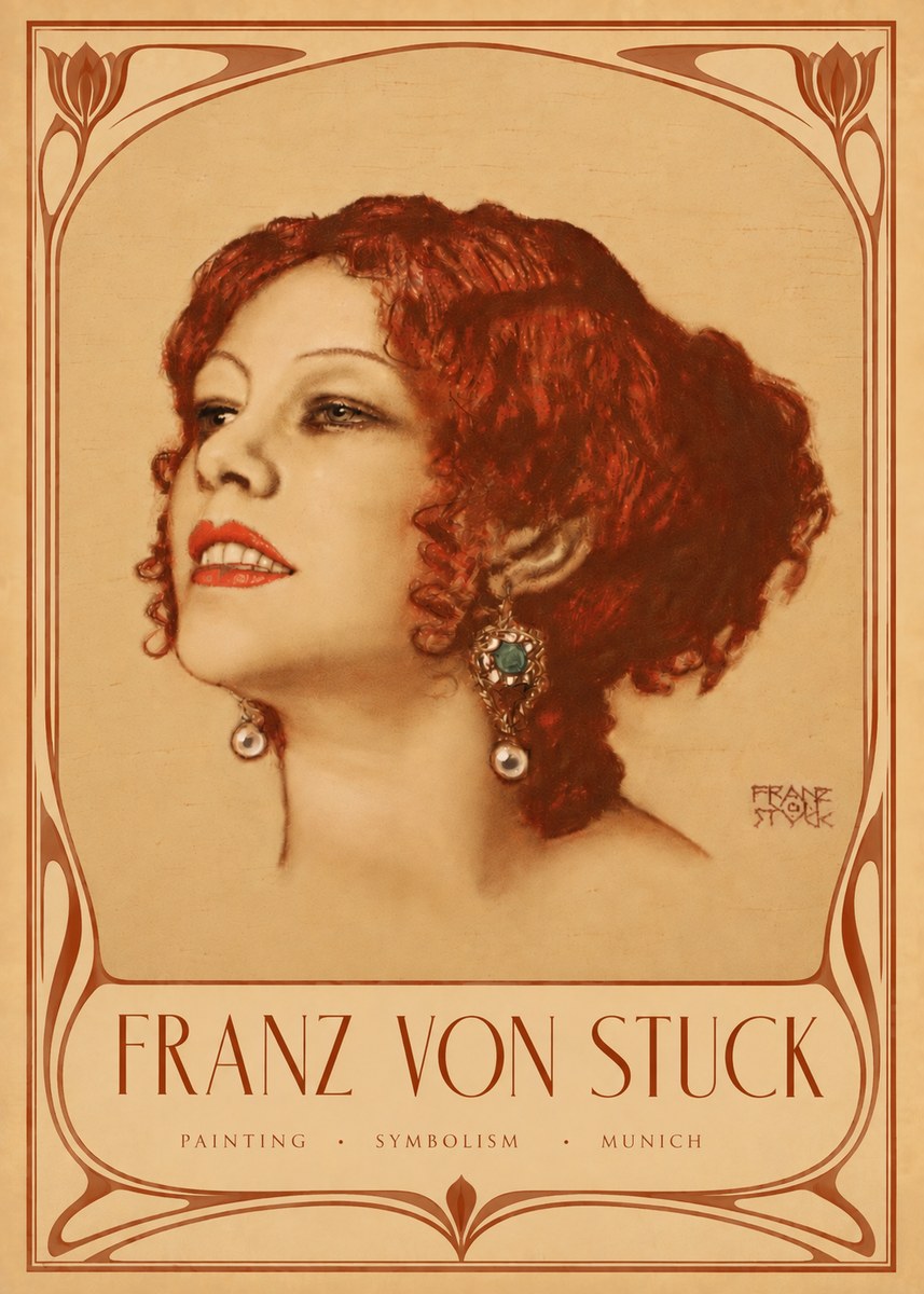 Franz von Stuck Medusa No6 - Póster