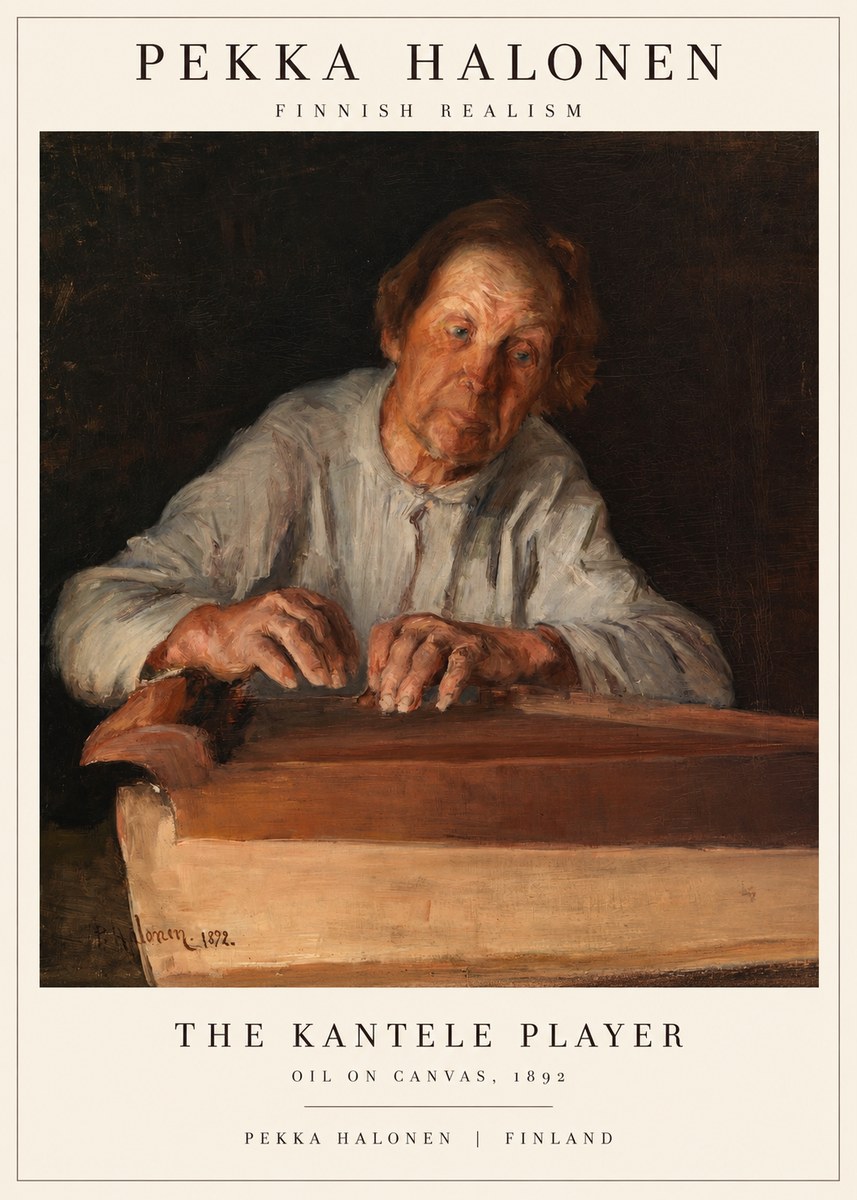 Pekka Halonen The Kantele Player No1 - Póster
