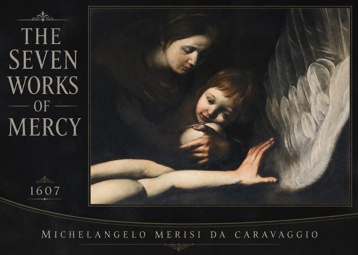Michelangelo Merisi da Caravaggio The Seven Works of Mercy IV No2 - Póster