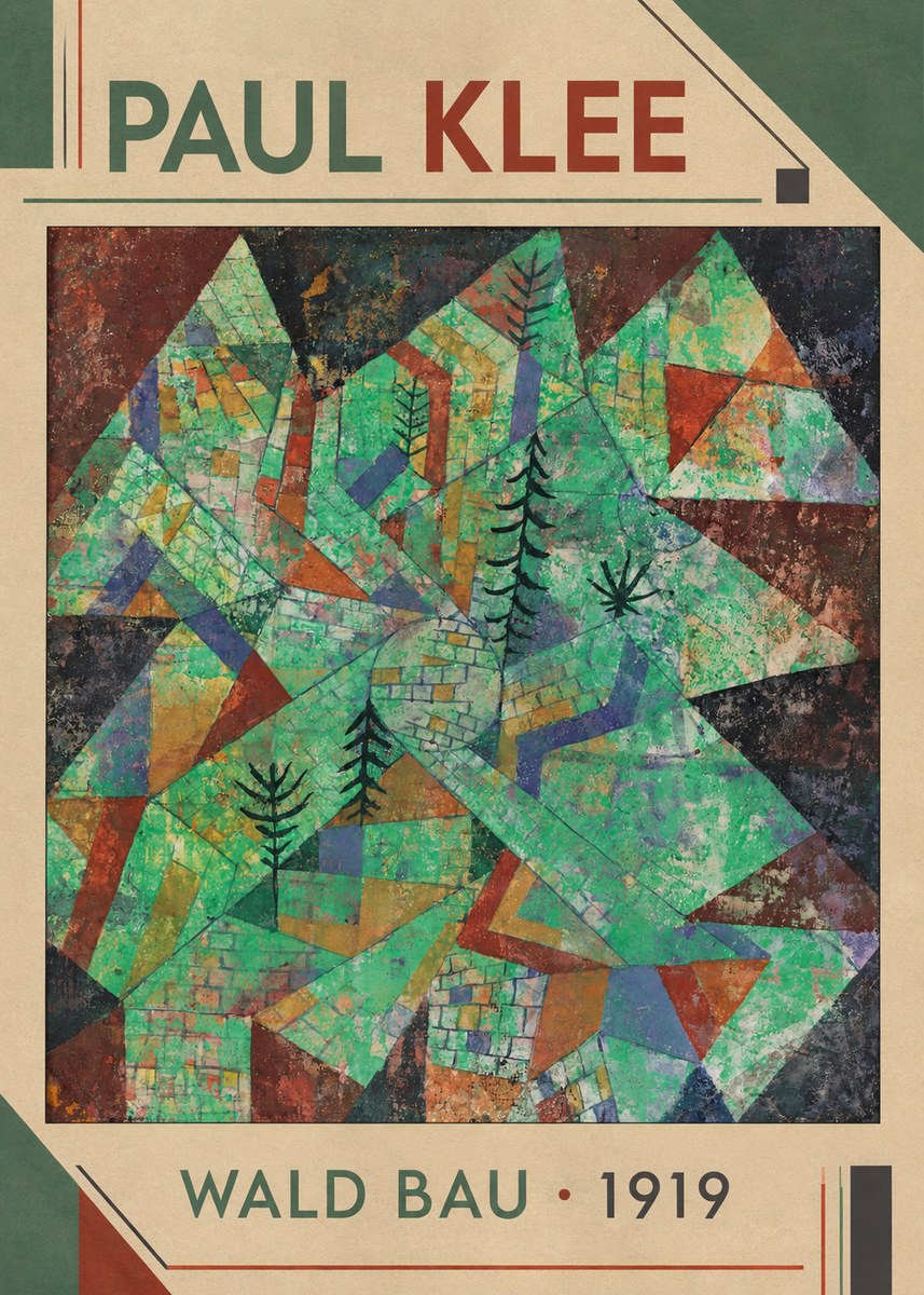 Paul Klee Wald Bau No1 - Póster