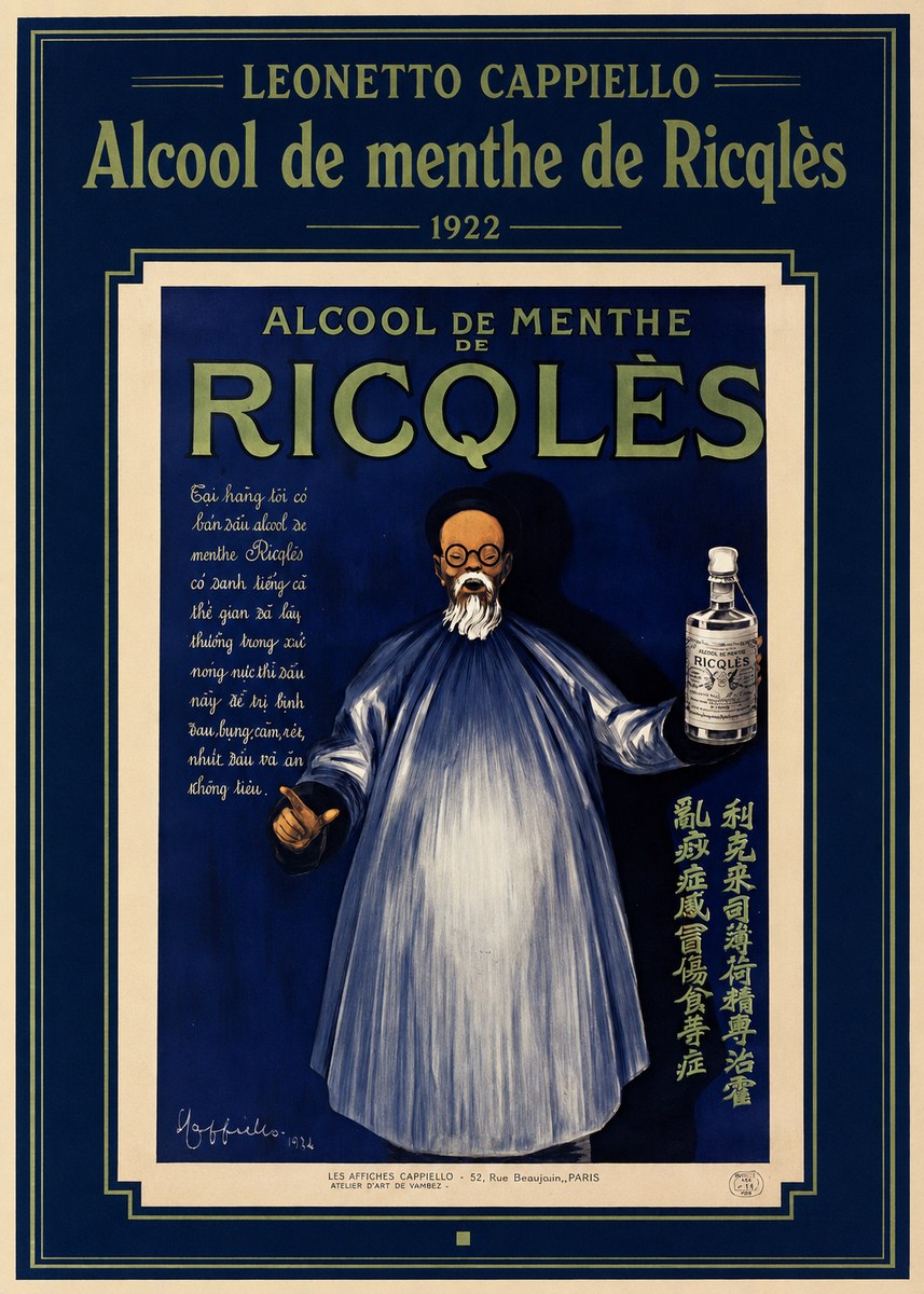 Leonetto Cappiello Alcool De Menthe De Ricqlès II No1 - Póster