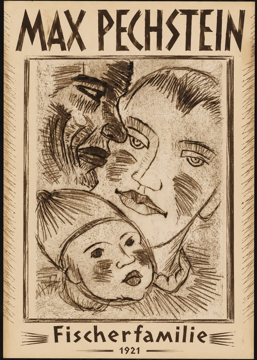 Max Pechstein Fischerfamilie No1 - Póster