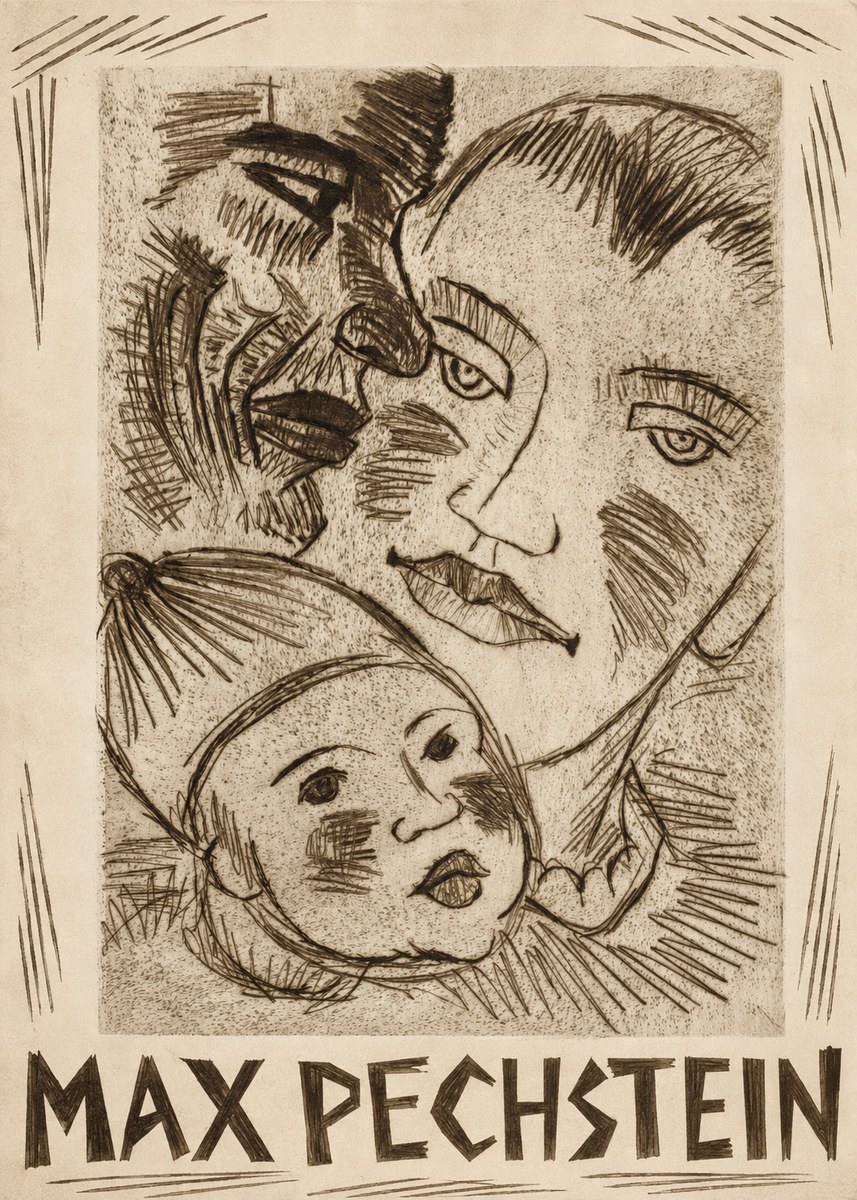 Max Pechstein Fischerfamilie No2 - Póster
