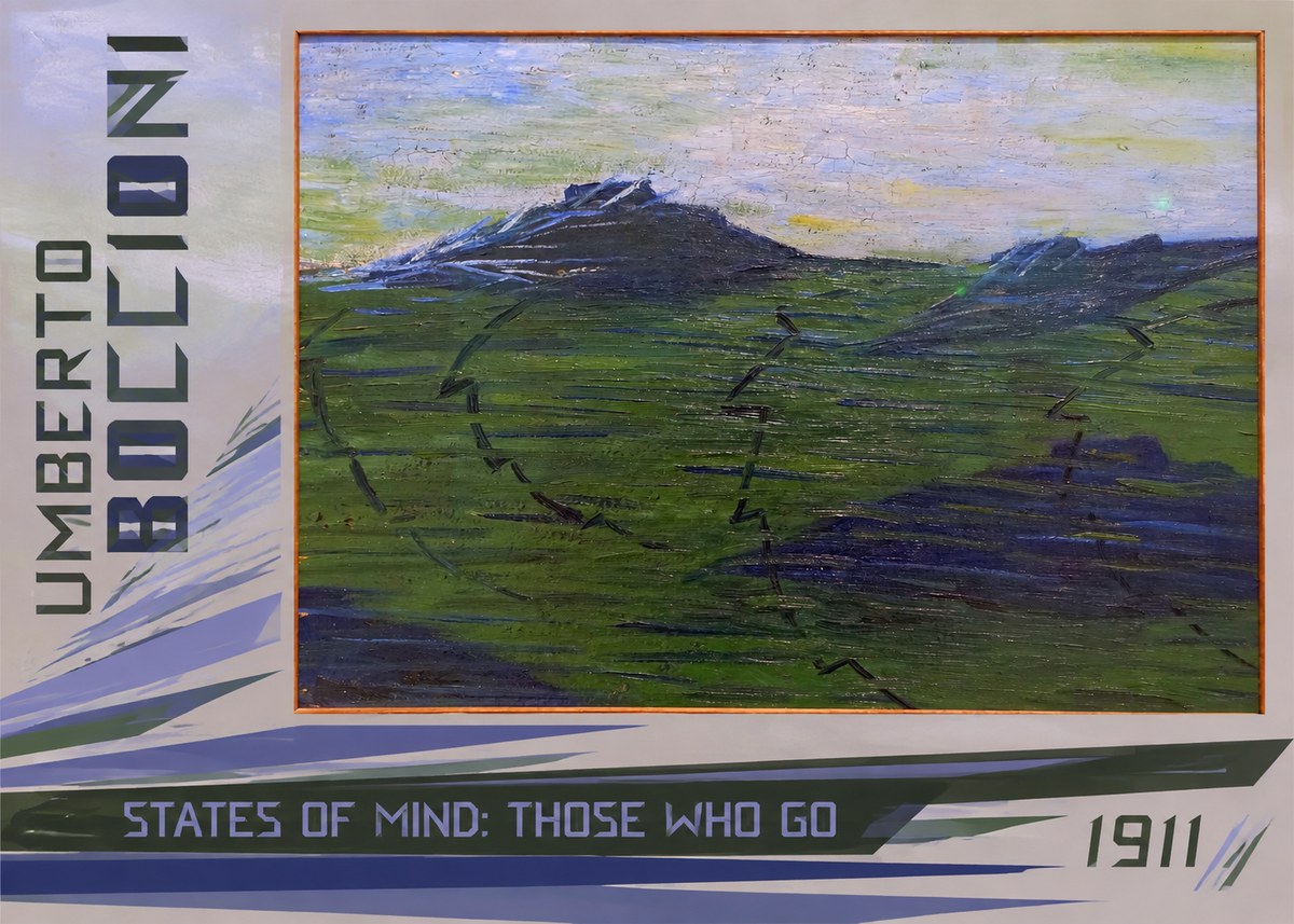 Umberto Boccioni States of Mind: Those Who Go No2 - Póster