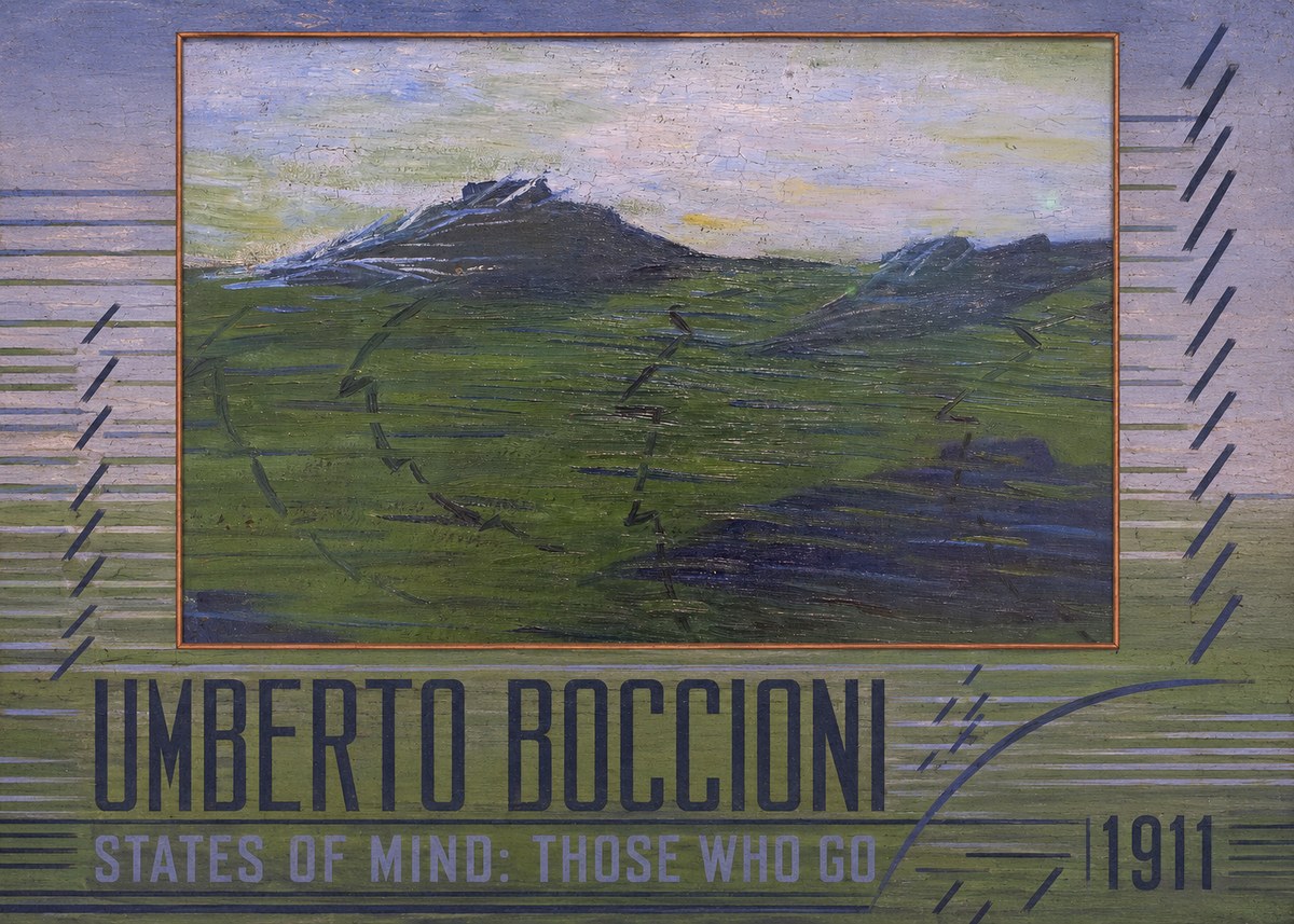 Umberto Boccioni States of Mind: Those Who Go No3 - Póster