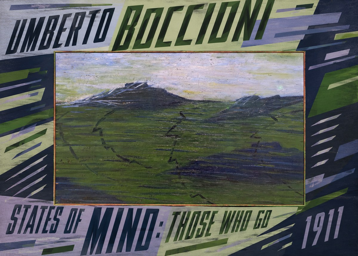 Umberto Boccioni States of Mind: Those Who Go No5 - Póster