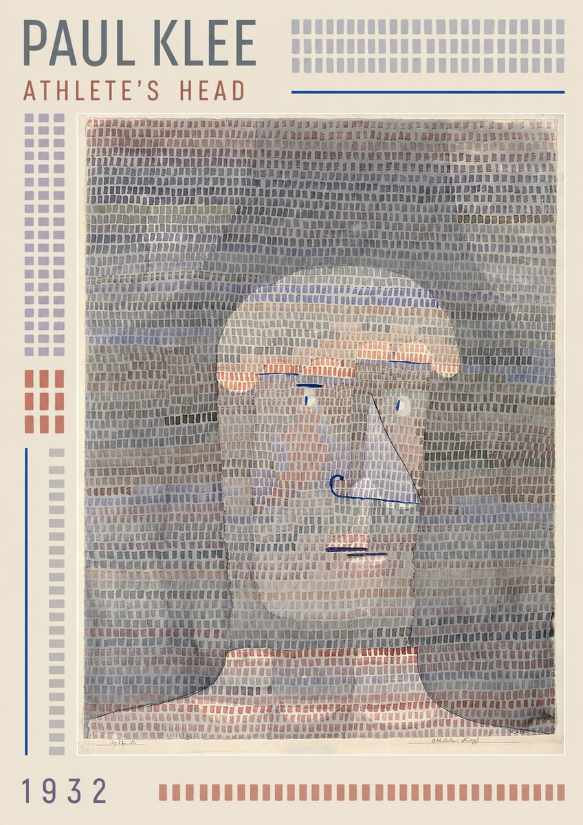 Paul Klee Athlete's Head No1 - Póster