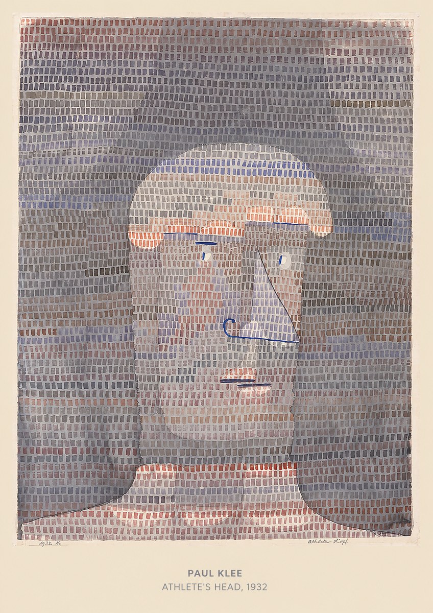 Paul Klee Athlete's Head No4 - Póster