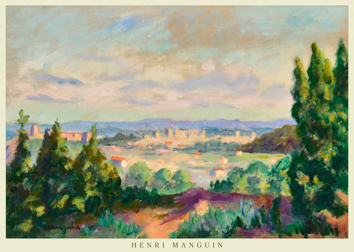 Henri Manguin Mediterranean City View No6 - Póster
