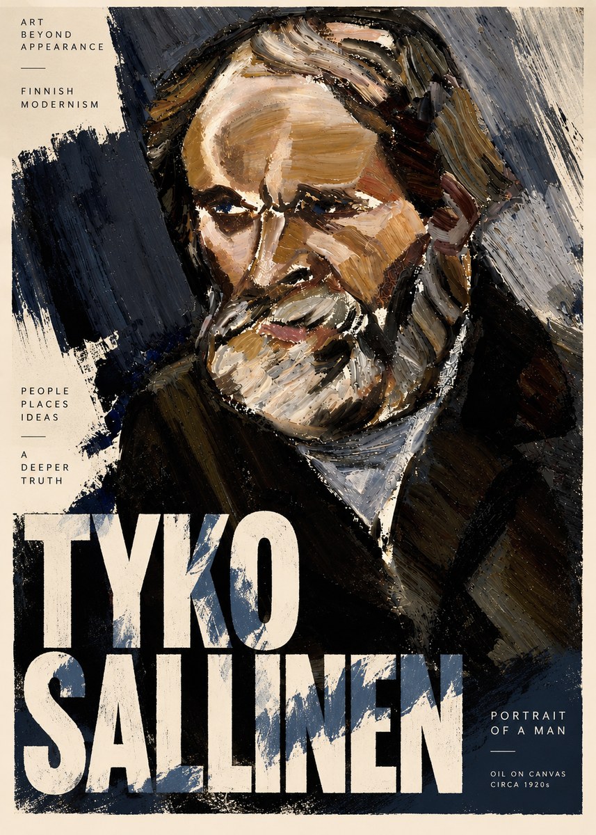 Tyko Sallinen Portrait of a Man III No3 - Póster