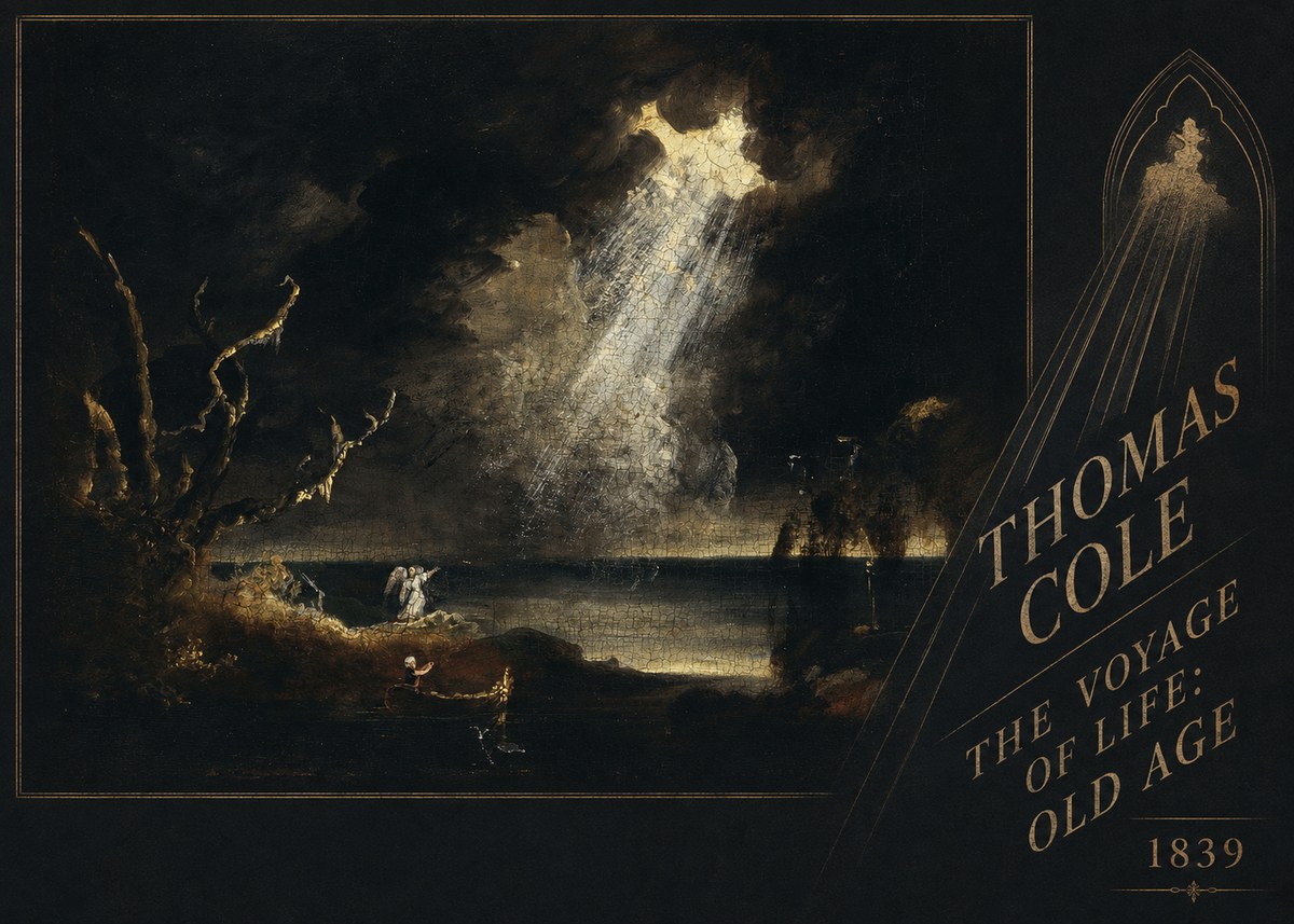 Thomas Cole The Voyage of Life: Old Age I No2 - Póster