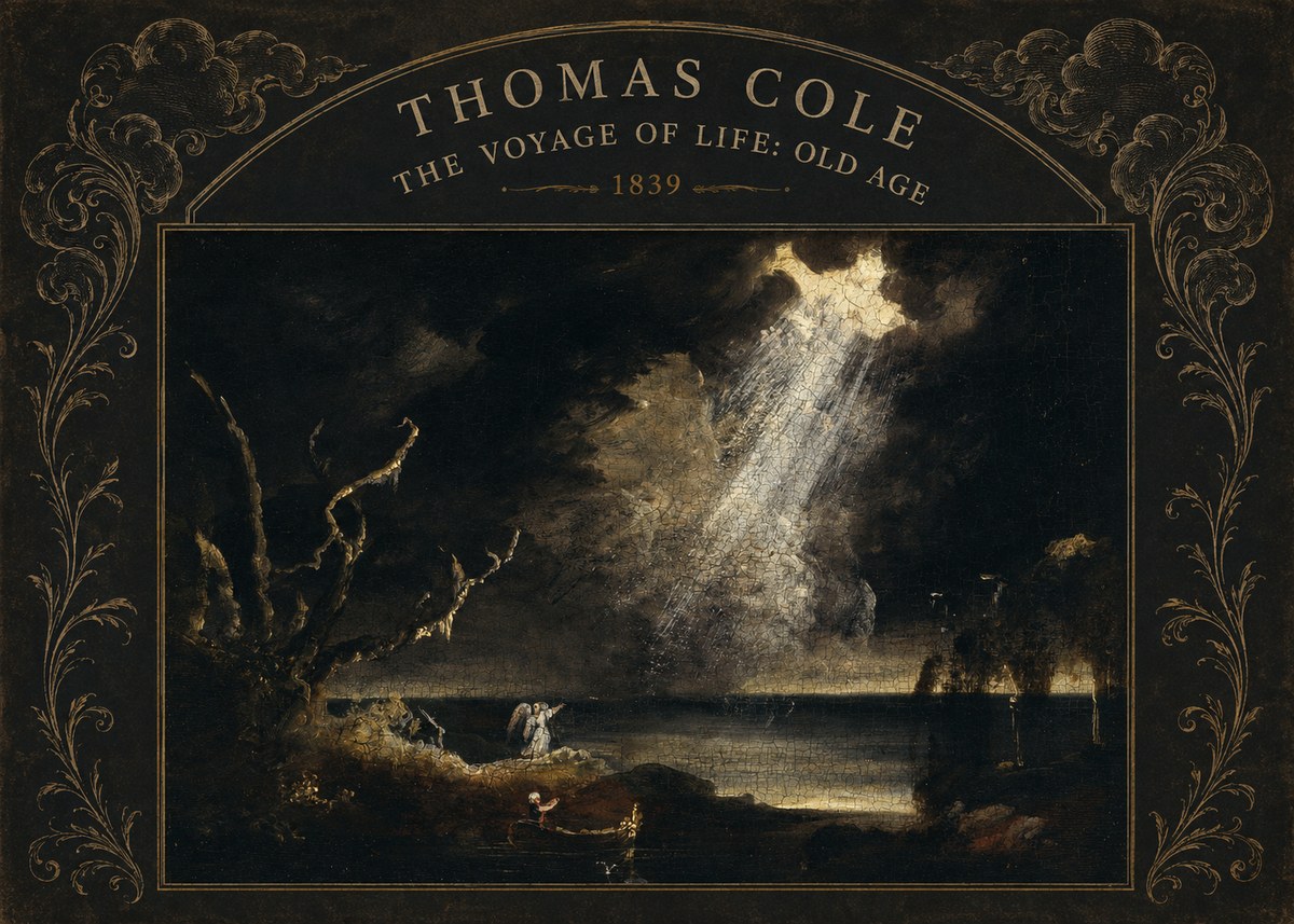 Thomas Cole The Voyage of Life: Old Age I No3 - Póster