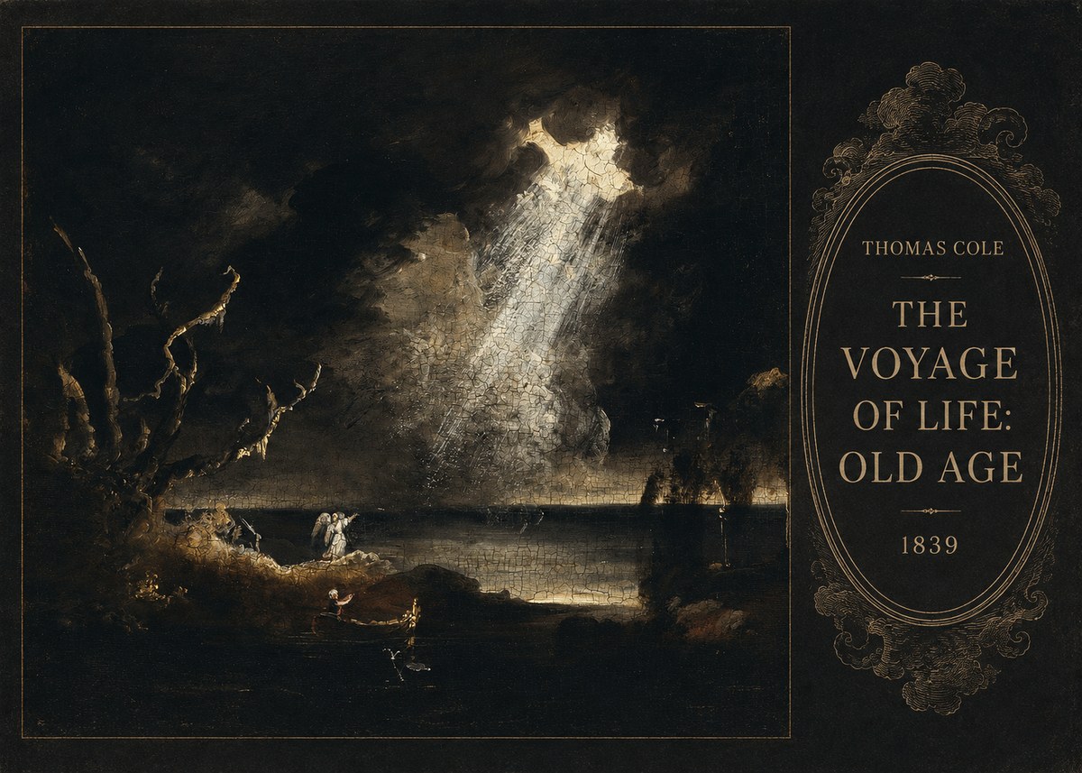 Thomas Cole The Voyage of Life: Old Age I No5 - Póster