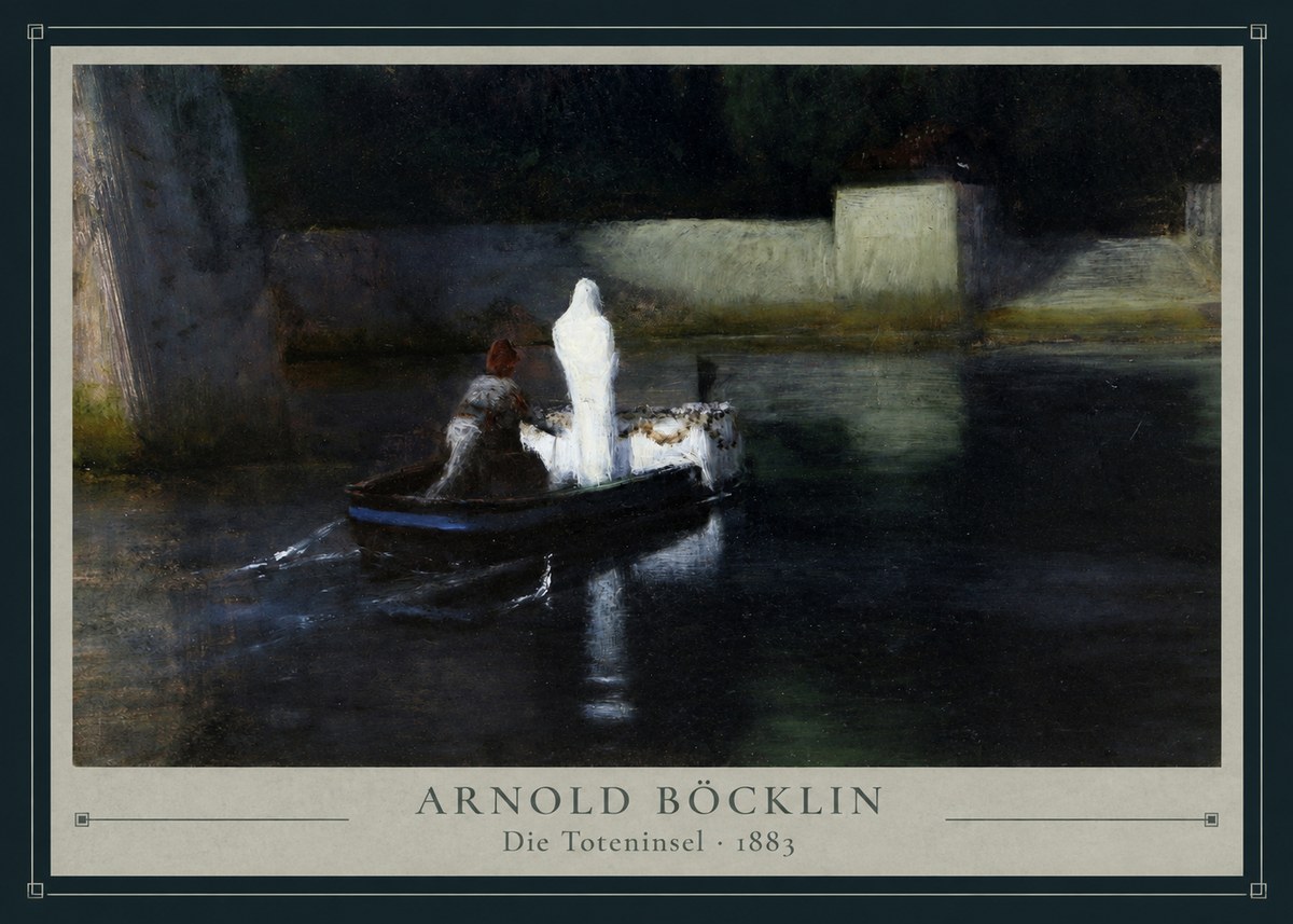 Arnold Böcklin Die Toteninsel III No3 - Póster