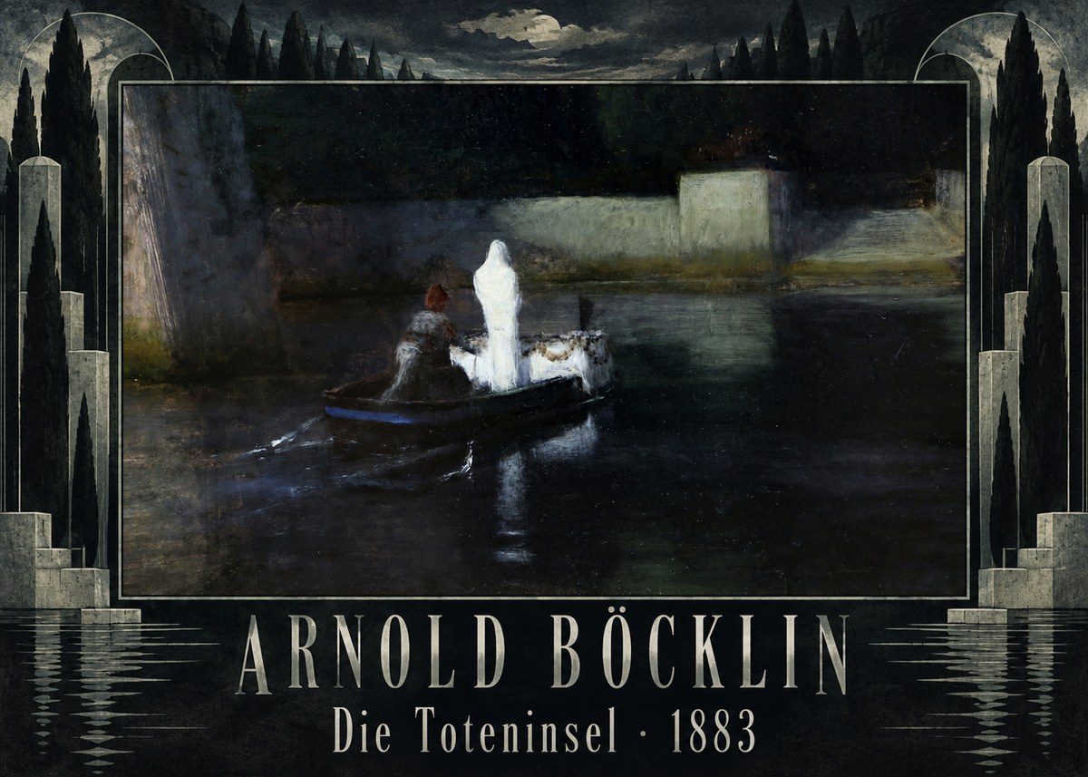 Arnold Böcklin Die Toteninsel III No5 - Póster