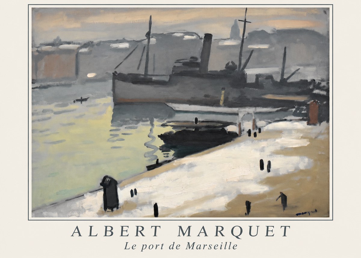 Albert Marquet Le Port De Marseille I No1 - Póster