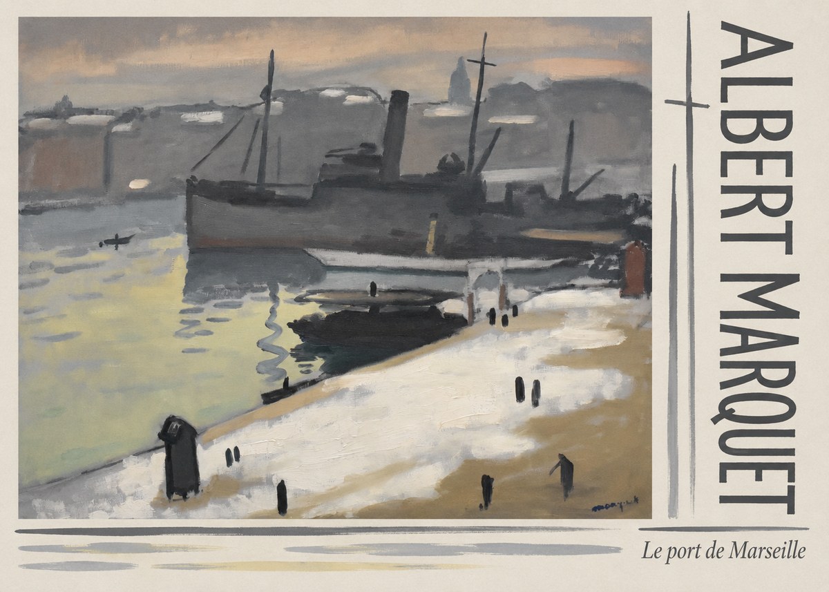 Albert Marquet Le Port De Marseille I No3 - Póster