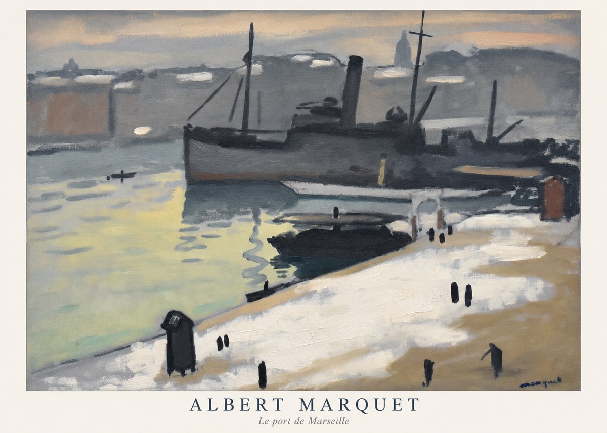 Albert Marquet Le Port De Marseille I No5 - Póster