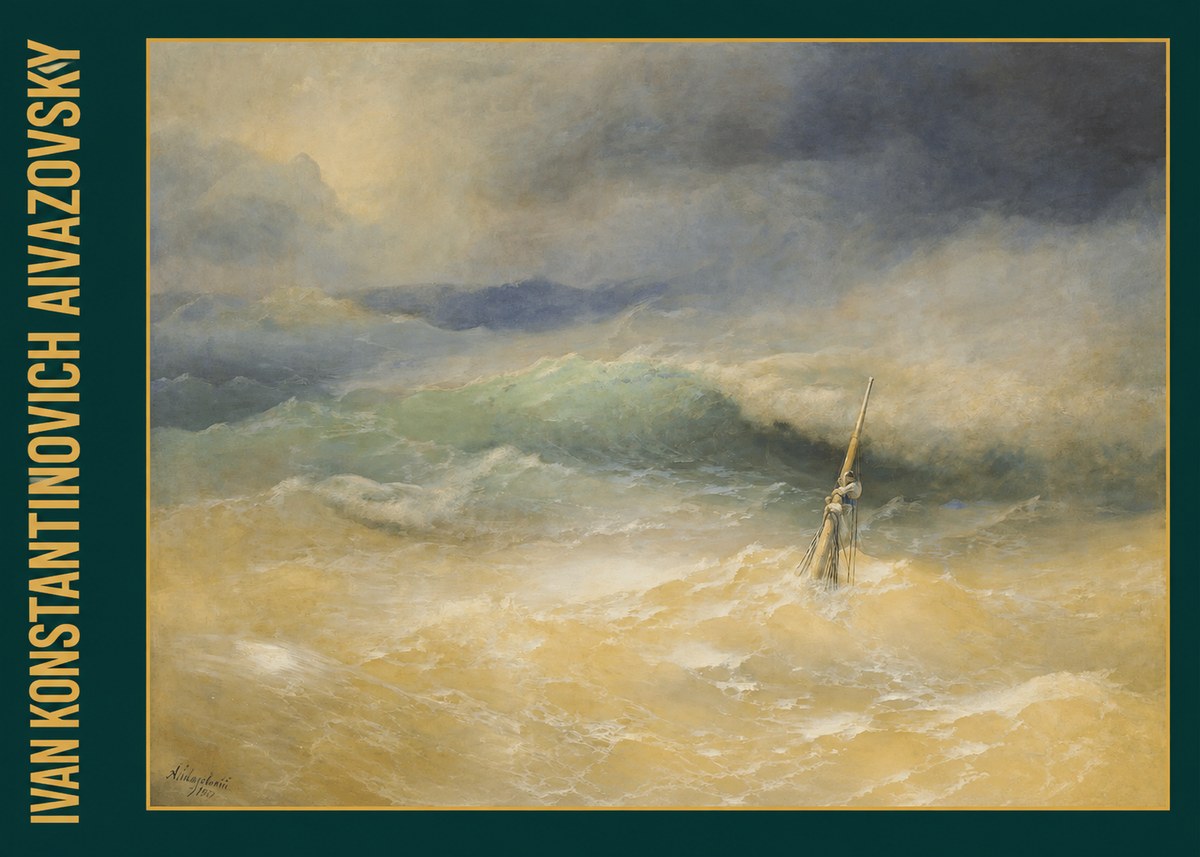 Ivan Konstantinovich Aivazovsky Shipwreck Scene No3 - Póster