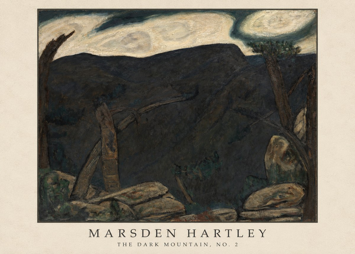 Marsden Hartley The Dark Mountain, No. 2 No4 - Póster