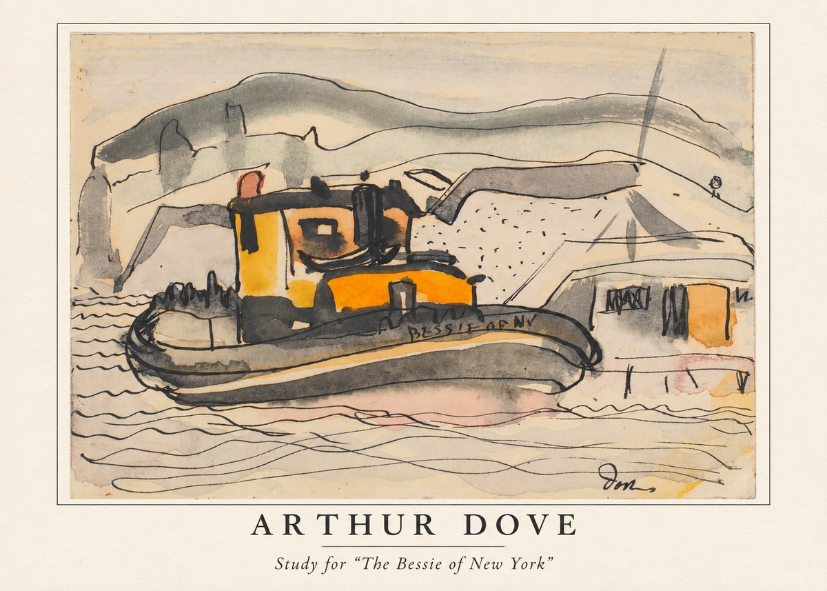 Arthur Dove Study for "the Bessie of New York" No4 - Póster