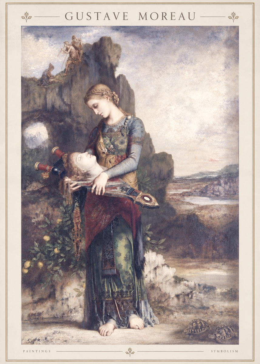 Gustave Moreau Salome with the Head of John the Baptist No2 - Póster