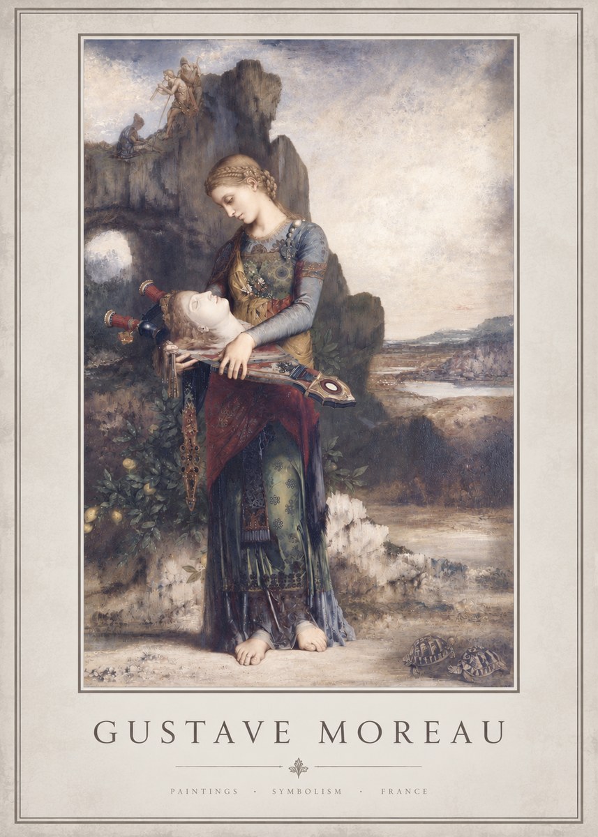 Gustave Moreau Salome with the Head of John the Baptist No3 - Póster