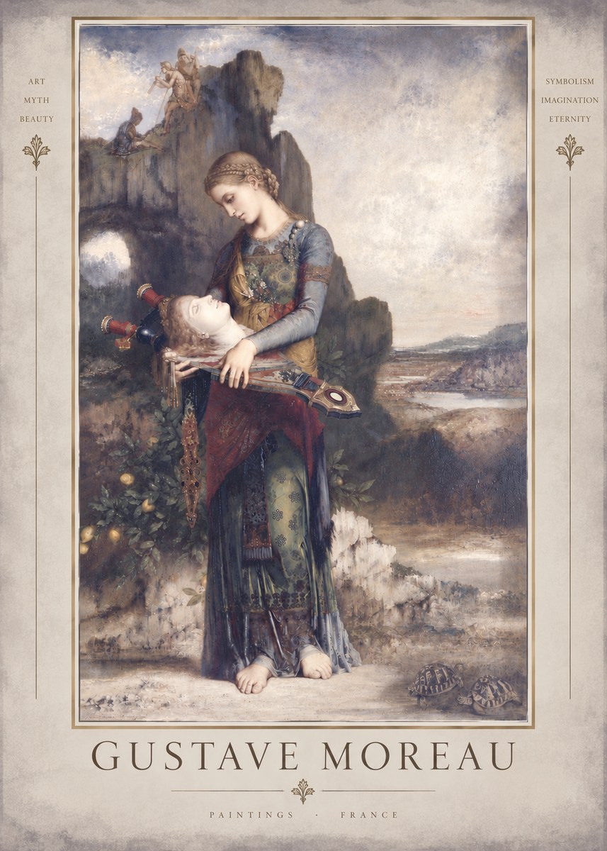 Gustave Moreau Salome with the Head of John the Baptist No5 - Póster