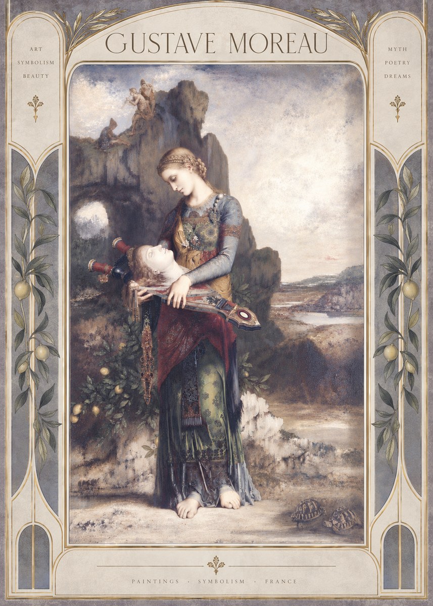 Gustave Moreau Salome with the Head of John the Baptist No6 - Póster