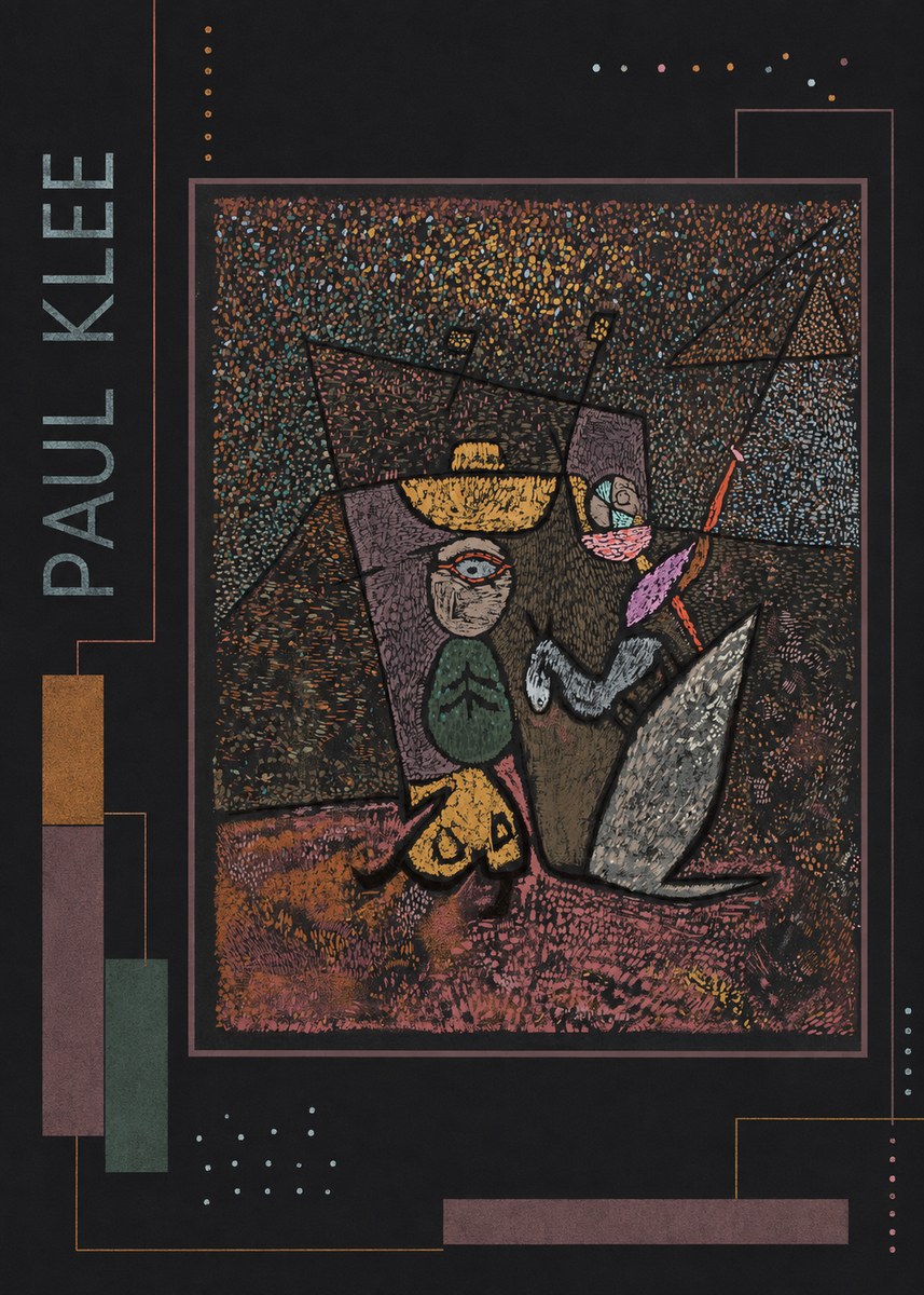 Paul Klee Man, Beast and Plant No2 - Póster