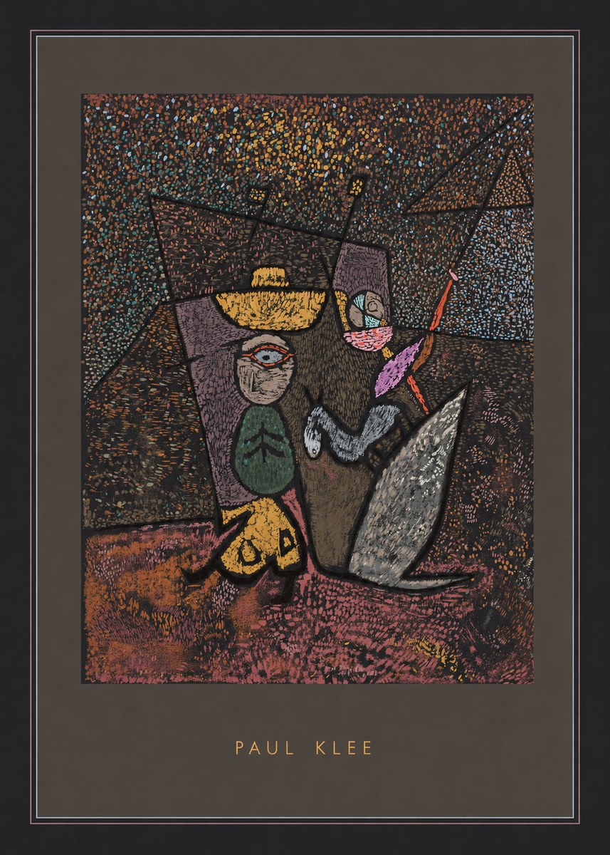 Paul Klee Man, Beast and Plant No3 - Póster