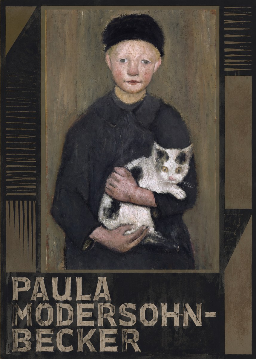 Paula Modersohn-Becker Girl with Cat No4 - Póster