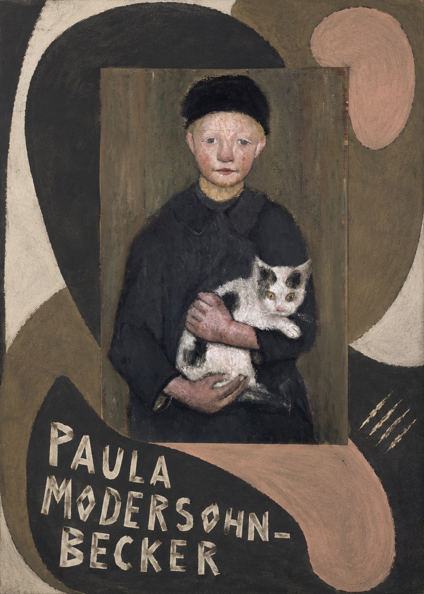 Paula Modersohn-Becker Girl with Cat No6 - Póster