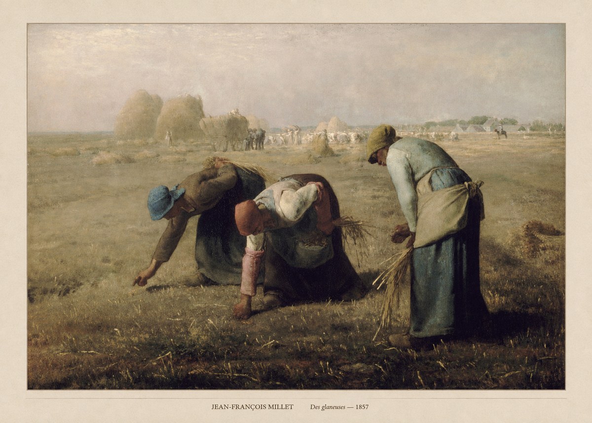 Jean-François Millet Des Glaneuses No6 - Póster