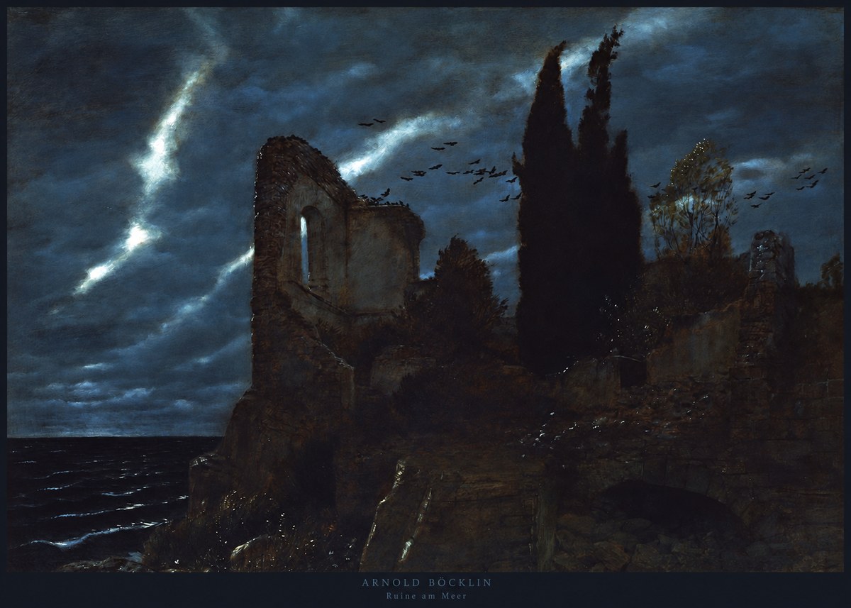 Arnold Böcklin Ruine Am Meer I No2 - Póster
