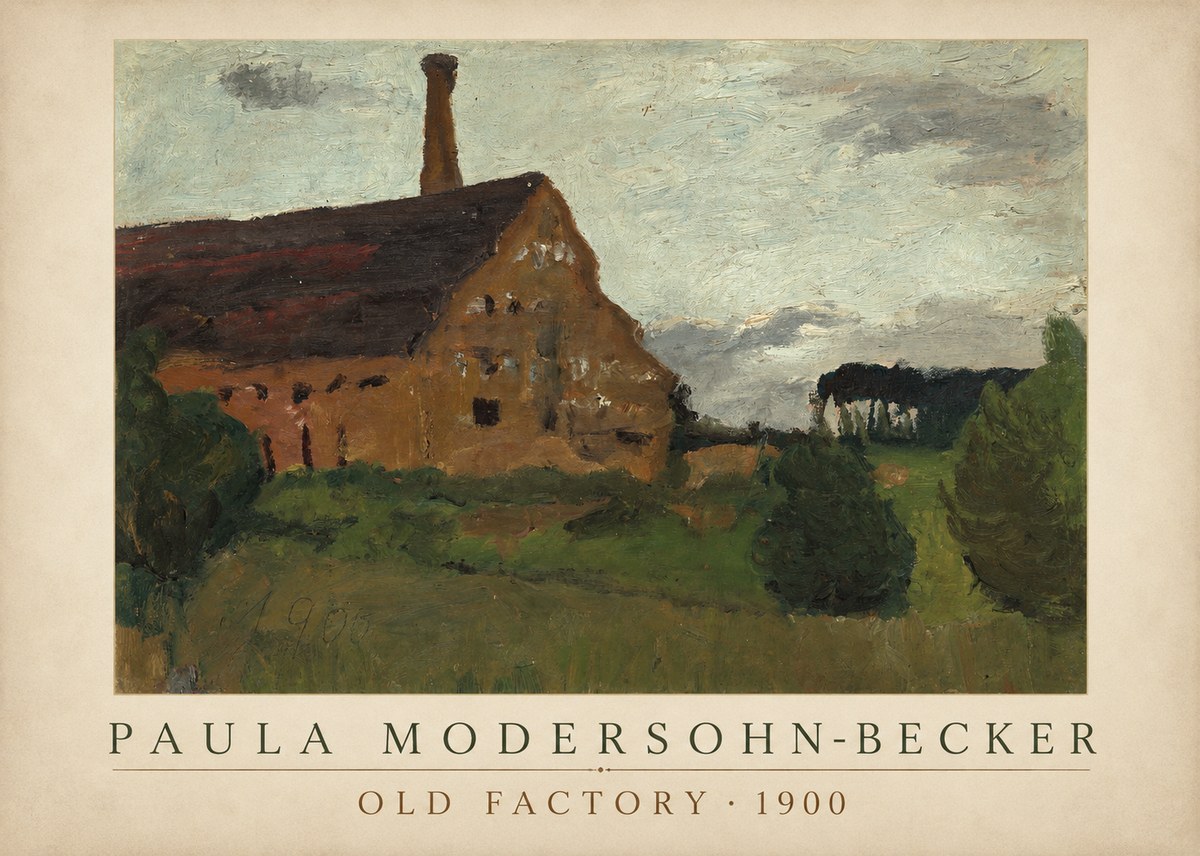 Paula Modersohn-Becker Old Factory No4 - Póster