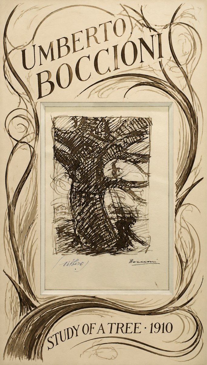Umberto Boccioni Study of a Tree No3 - Póster