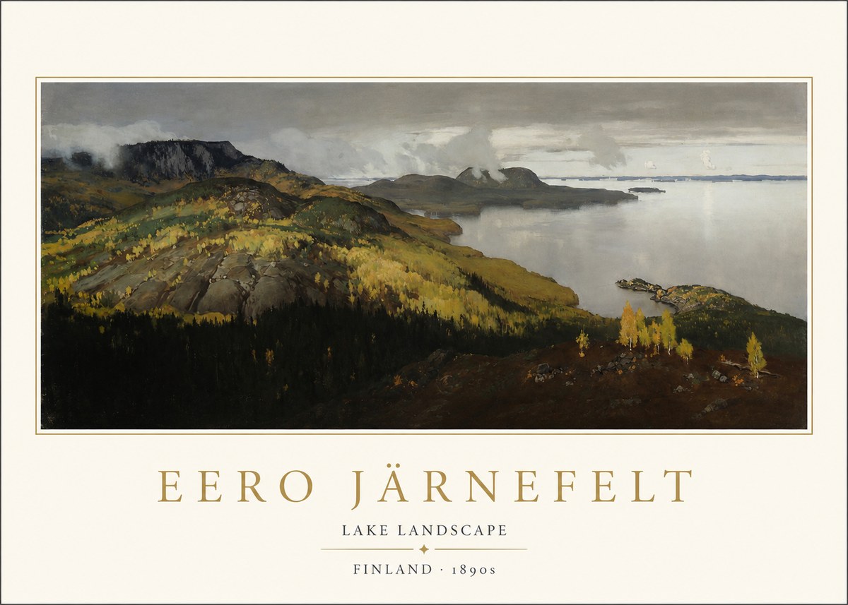 Eero Järnefelt Lake Landscape No1 - Póster