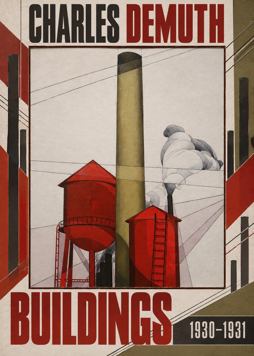 Charles Demuth Buildings No4 - Póster