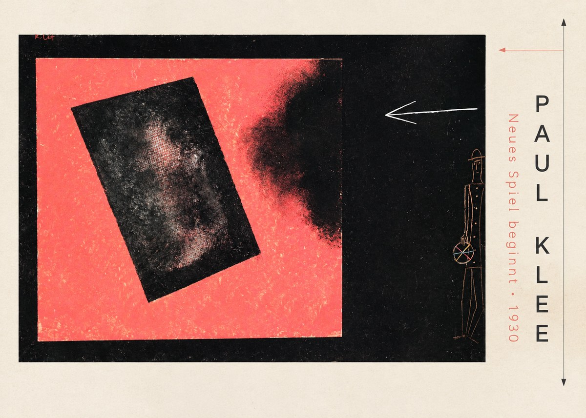 Paul Klee Neues Spiel Beginnt No2 - Póster