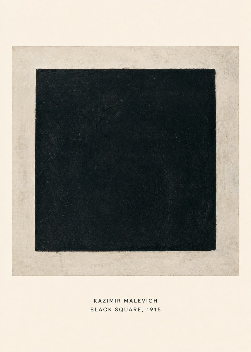 Kazimir Malevich Black Square No6 - Póster