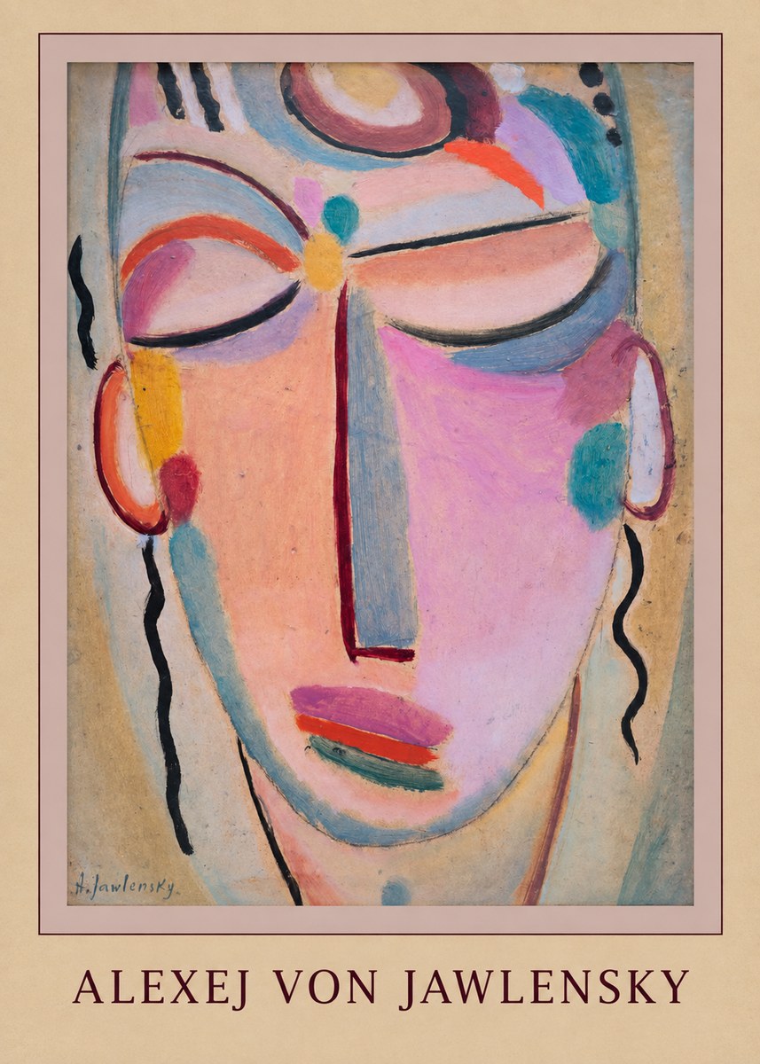 Alexej von Jawlensky Mystic Head No4 - Póster
