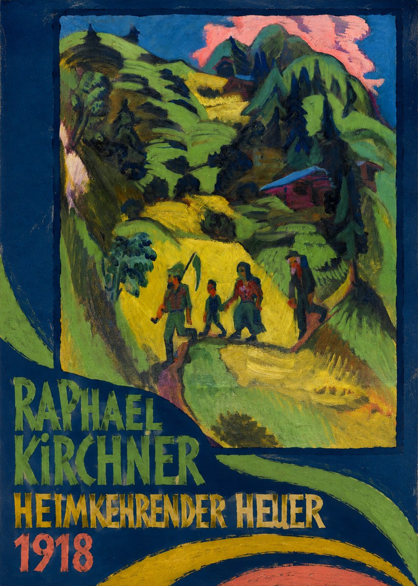 Raphael Kirchner Heimkehrender Heuer No3 - Póster