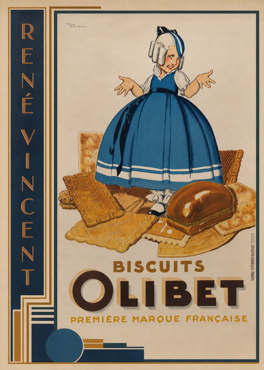René Vincent Biscuits Olibet No2 - Póster