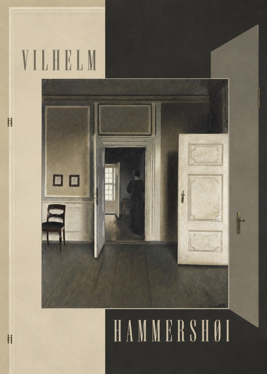 Vilhelm Hammershøi Interior, Strandgade 30 I No6 - Póster