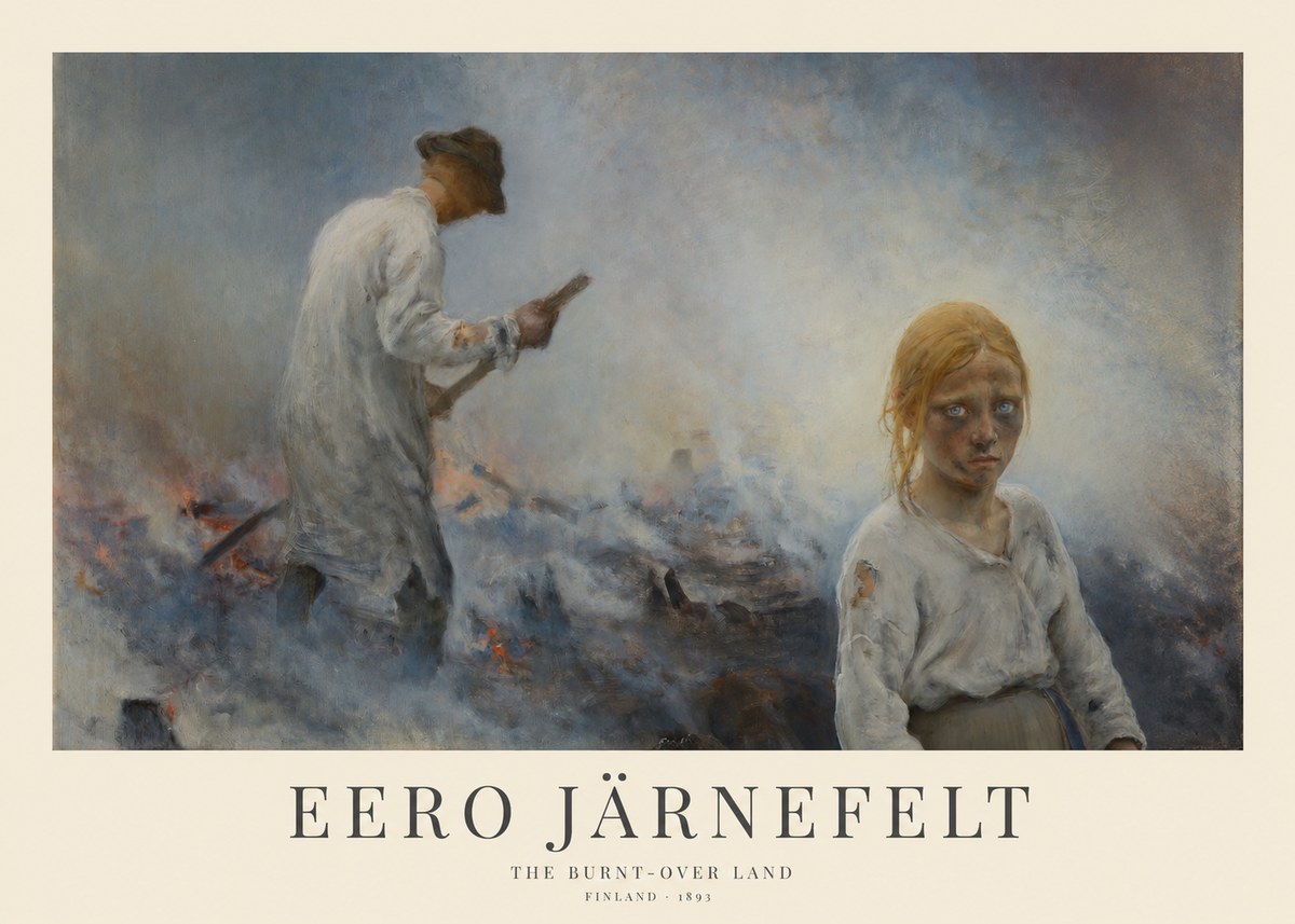 Eero Järnefelt The Burnt-over Land No1 - Póster