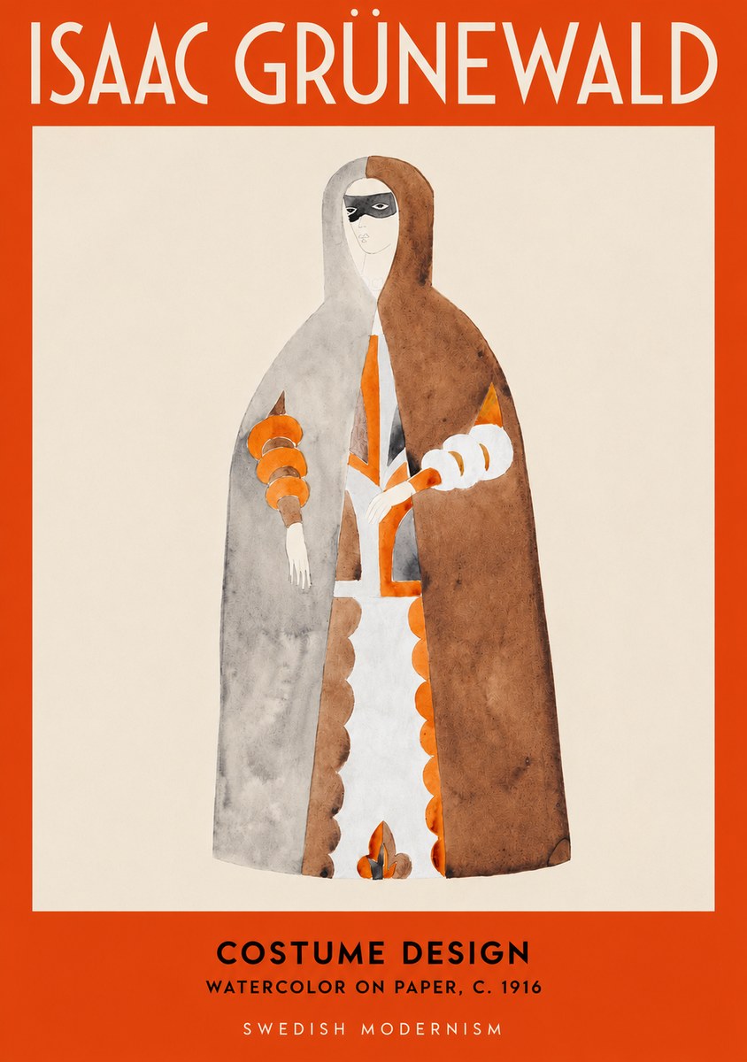 Isaac Grünewald Costume Design VI No2 - Póster