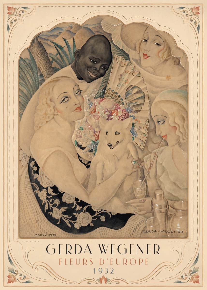 Gerda Wegener Fleurs D'europe No3 - Póster